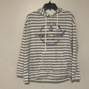 Ocean Drive Cape Cod MA Endless Summer Nautical Hoodie Sweatshirt - Size M